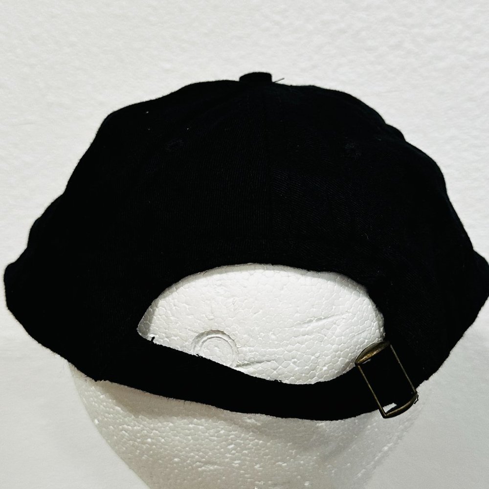 Italia Baseball Cap Trucker Hat Bamboo Lightweight Black Embroidered One Size OS - Picture 7 of 9